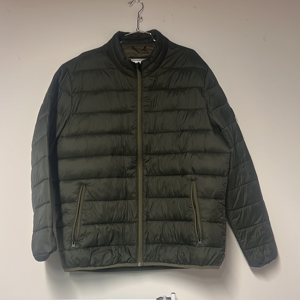 Olive Green Puffer Jacket